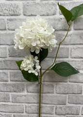 ITEM 01009 W - 30" WHITE HYDRANGEA STEM