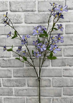 ITEM 01011 BL - 27" BLUE PLUM FLOWER STEM