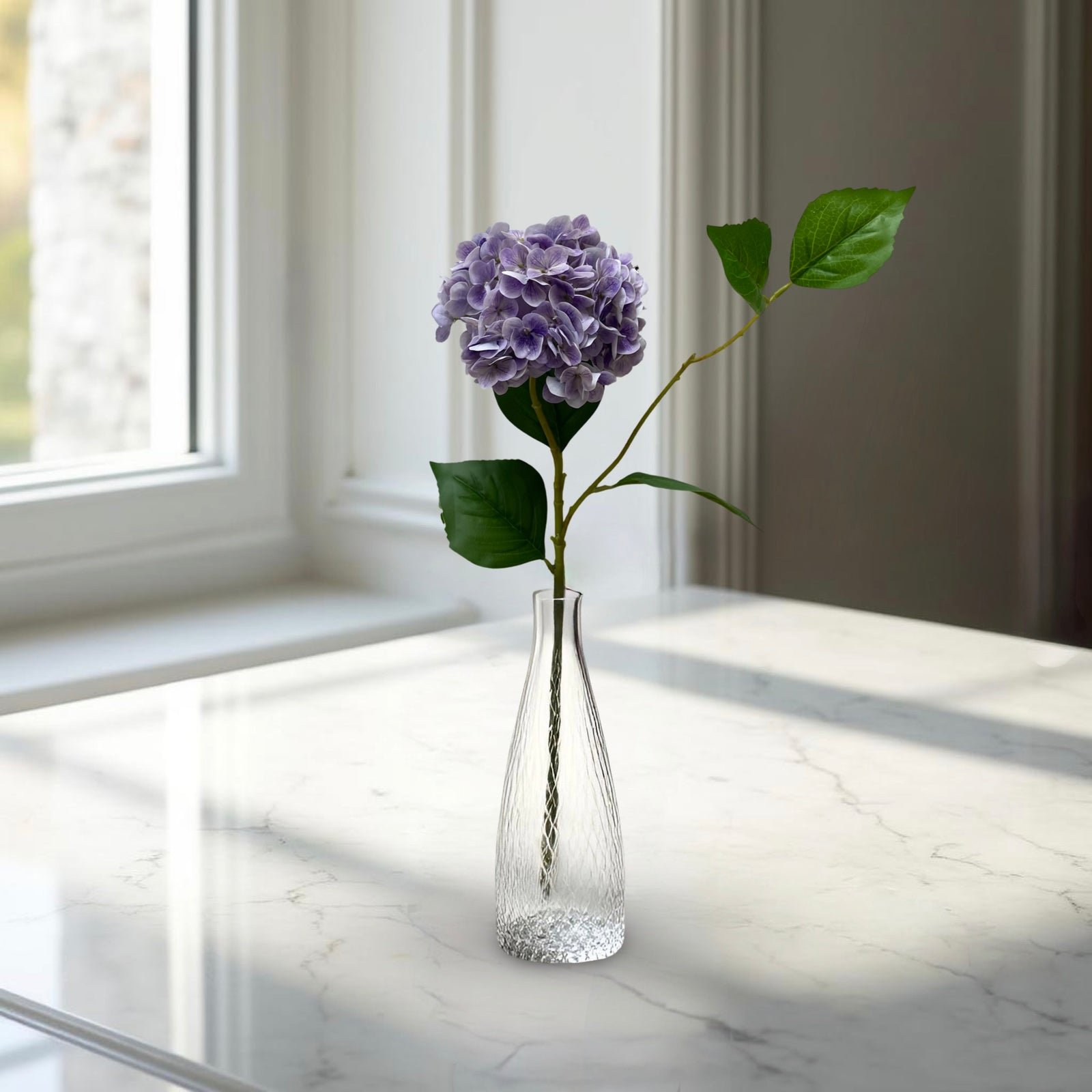 ITEM 01024 LV  - 30" LAVENDER FRESH TOUCH HYDRANGEA SPRAY