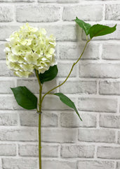 ITEM 01024 WGR  - 30" WHITE GREEN FRESH TOUCH HYDRANGEA SPRAY