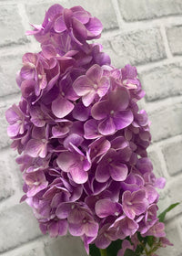 ITEM 01026 MV  - 33" MAUVE FRESH TOUCH CONE HYDRANGEA SPRAY