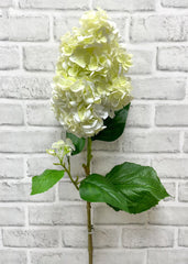 ITEM 01026 WGR  - 33" WHITE GREEN FRESH TOUCH CONE HYDRANGEA SPRAY