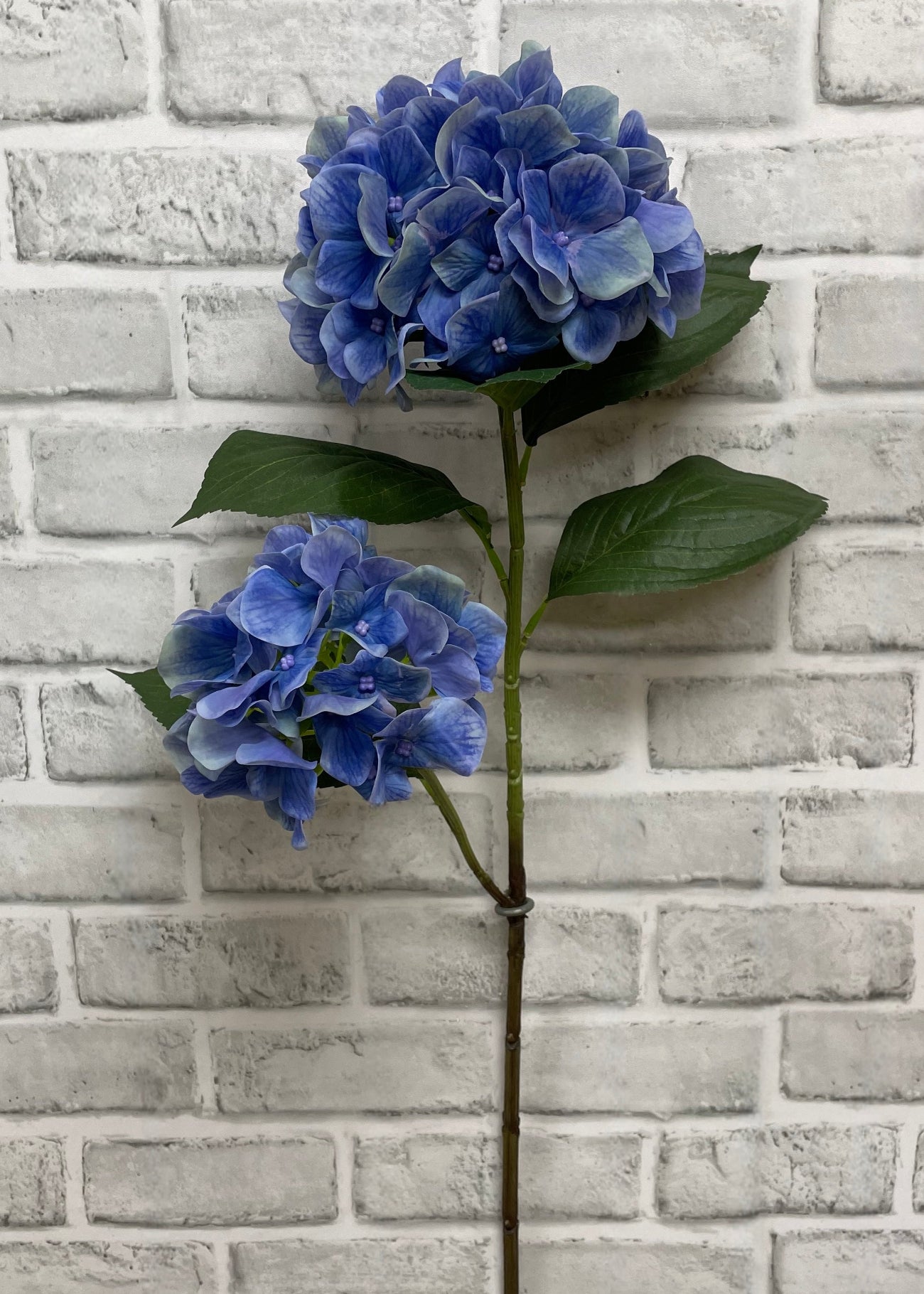 ITEM 01027 BL  - 32" FRESH TOUCH BLUE HYDRANGEA X 2 STEM