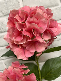 ITEM 01027 PK  - 32" FRESH TOUCH PINK HYDRANGEA X 2 STEM