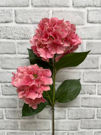 ITEM 01027 PK  - 32" FRESH TOUCH PINK HYDRANGEA X 2 STEM