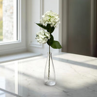 ITEM 01027 W -  32" FRESH TOUCH WHITE HYDRANGEA X 2 STEM