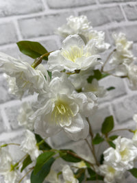 ITEM 01033 W - 35" WHITE CHERRY BLOSSOM SPRAY