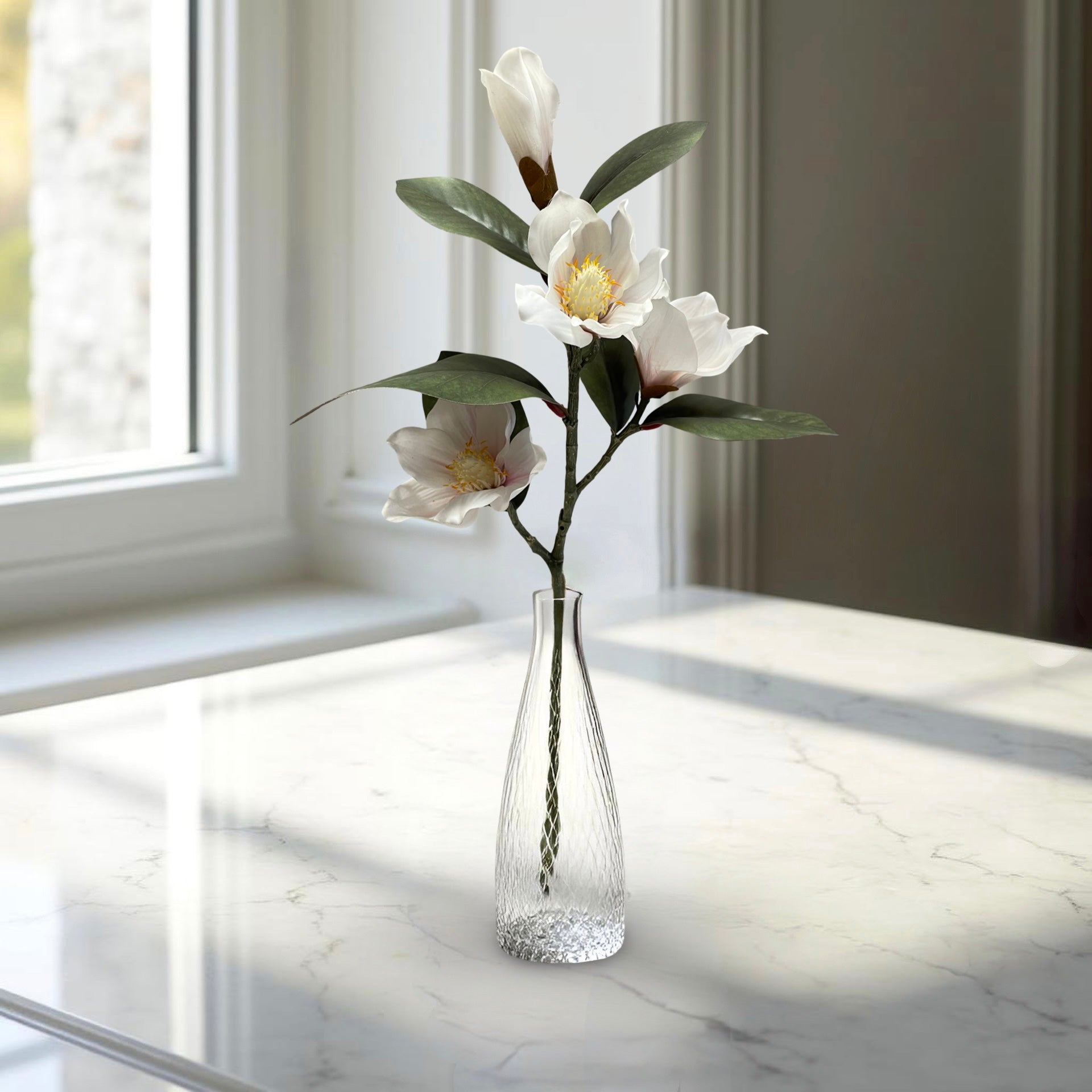 ITEM 01034 W  - 26" FRESH TOUCH WHITE MAGNOLIA SPRAY