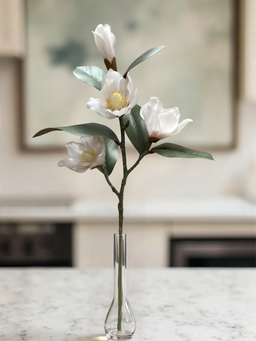 ITEM 01034 W  - 26" FRESH TOUCH WHITE MAGNOLIA SPRAY