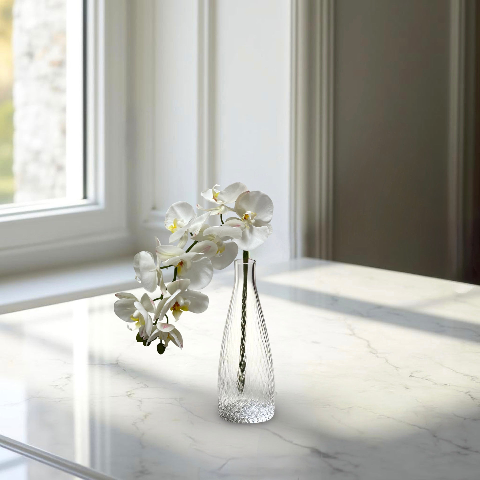 ITEM 01035 W  - 30.25" FRESH TOUCH WHITE ORCHID SPRAY