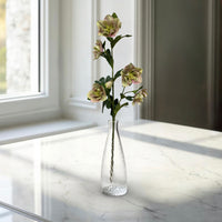 ITEM 01036 PKGR  - 32" FRESH TOUCH PINK GREEN HELLEBOES SPRAY