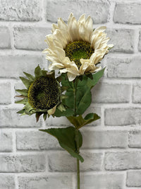 ITEM 01038 CM - 27" CREAM SUNFLOWER SPRAY