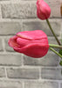 ITEM 10171 ROSE - 19" ROSE FRESH TOUCH TULIP BUNDLE (4 FLOWERS & 3 BUDS TO A BUNDLE)