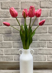 ITEM 10171 ROSE - 19" ROSE FRESH TOUCH TULIP BUNDLE (4 FLOWERS & 3 BUDS TO A BUNDLE)