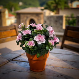 ITEM 10174 PK -  14.5" PINK AZALEA BUSH