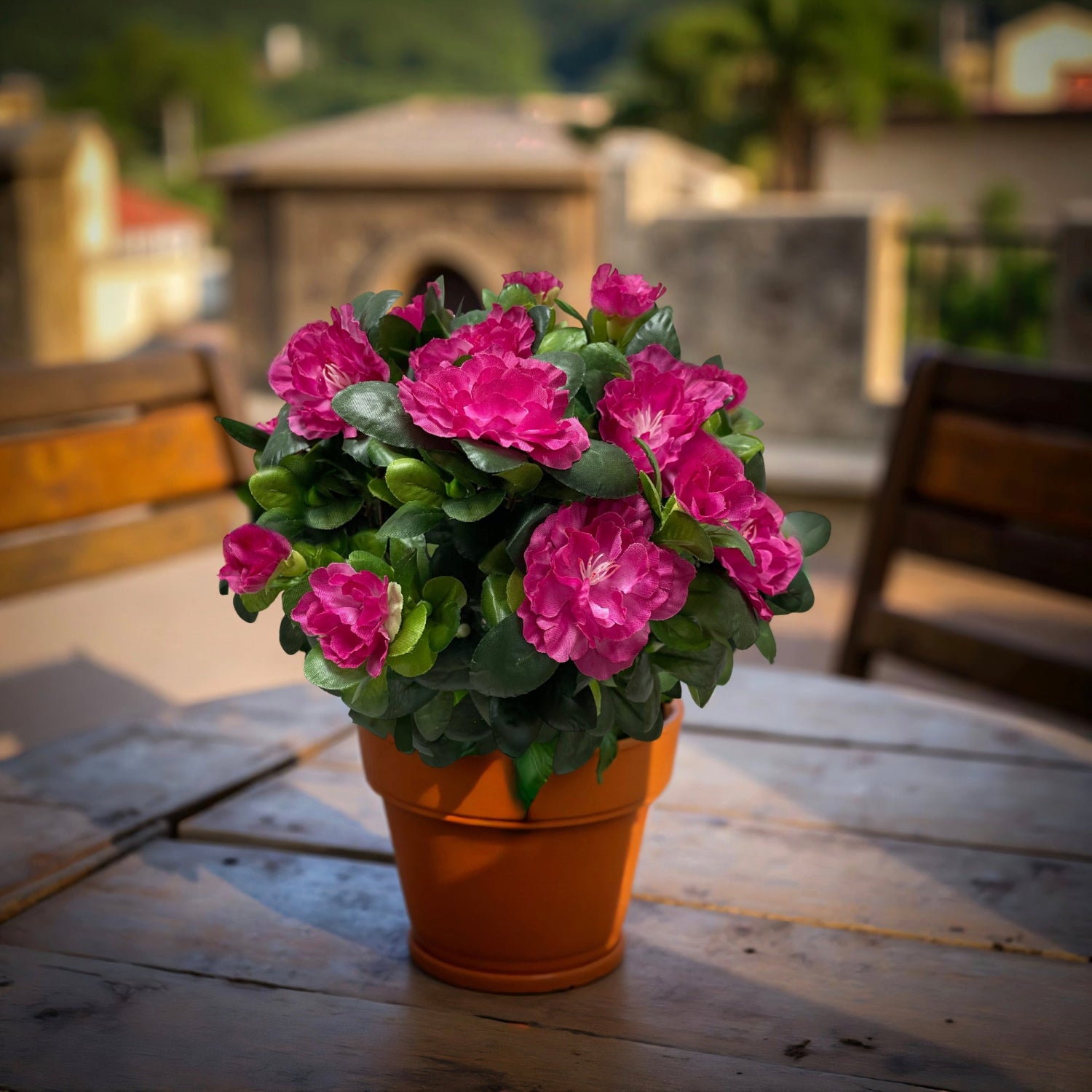 ITEM 10174 ROSE -  14.5" ROSE AZALEA BUSH