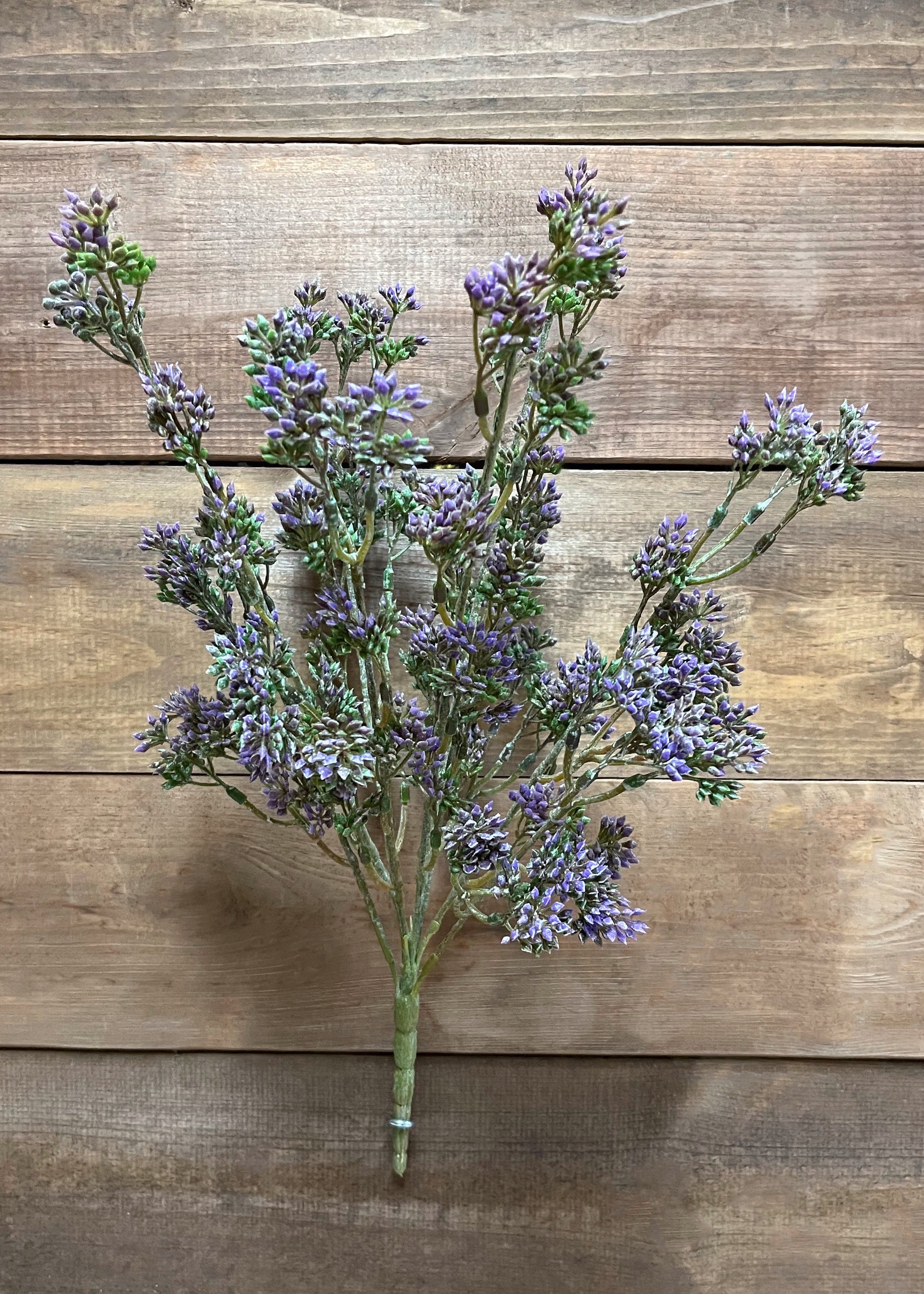 ITEM 10179 LV - 17" LAVENDER SEEDED EUCALYPTUS BUSH WITH 9 STEMS