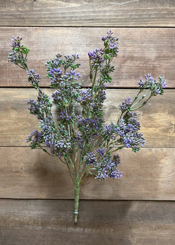 ITEM 10179 LV - 17" LAVENDER SEEDED EUCALYPTUS BUSH WITH 9 STEMS
