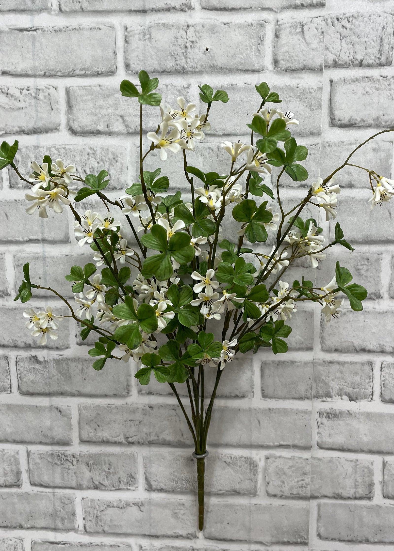 ITEM 10191 W - 21" WHITE OLIVE BLOSSOM BUSH