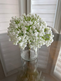 ITEM 10197 W - 9.5" FRESH TOUCH WHITE GYPSOPHILA BUNDLE - 9 STEMS PER BUNDLE