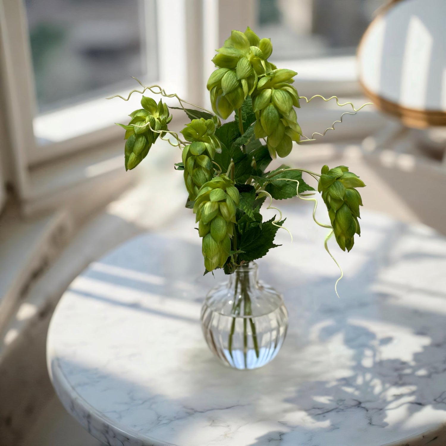 ITEM 10203 GR - 25.5" FRESH TOUCH GREEN HOPS BUNDLE WITH 5 STEMS