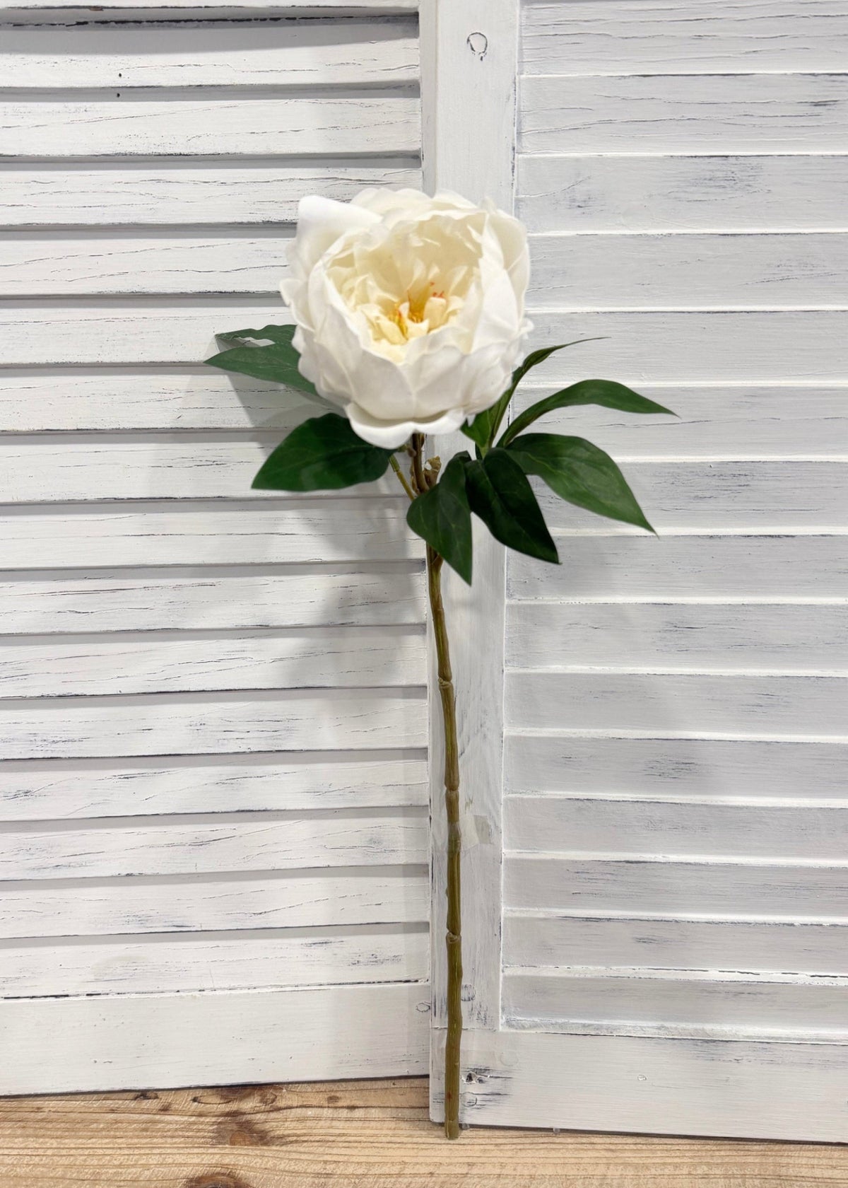 ITEM 10222 W - 22.5" WHITE FRESH TOUCH PEONY SPRAY