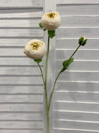 ITEM 10223 CM - 25" CREAM FRESH TOUCH RANUNCULUS