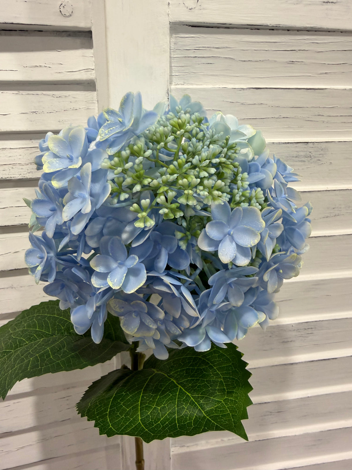 ITEM 10230 BL - 24.75" BLUE FRESH TOUCH UV SEEDED HYDRANGEA SPRAY