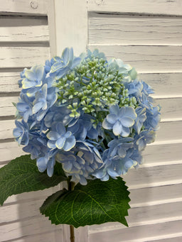 ITEM 10230 BL - 24.75" BLUE FRESH TOUCH UV SEEDED HYDRANGEA SPRAY