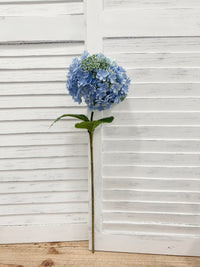 ITEM 10230 BL - 24.75" BLUE FRESH TOUCH UV SEEDED HYDRANGEA SPRAY