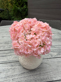 ITEM 10246 PK - 11" PINK FRESH TOUCH  SNOWBALL BOUQUET WITH 5 STEMS