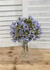 ITEM 10247 LV - 13" LAVENDER FRESH TOUCH APPLE BLOSSOM BUNDLE WITH 4 STEMS