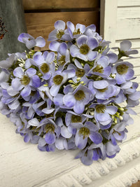 ITEM 10247 LV - 13" LAVENDER FRESH TOUCH APPLE BLOSSOM BUNDLE WITH 4 STEMS