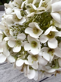 ITEM 10247 W - 13" WHITE FRESH TOUCH APPLE BLOSSOM BUNDLE WITH 4 STEMS
