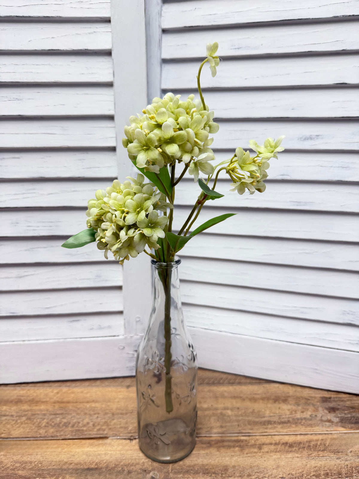 ITEM 10248 GR - 15" GREEN FRESH  TOUCH ROUND BLOSSOM PICK
