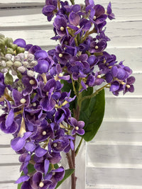 ITEM 10253 PUR - 26" PURPLE FRESH TOUCH LILAC SPRAY WITH 2 HEADS