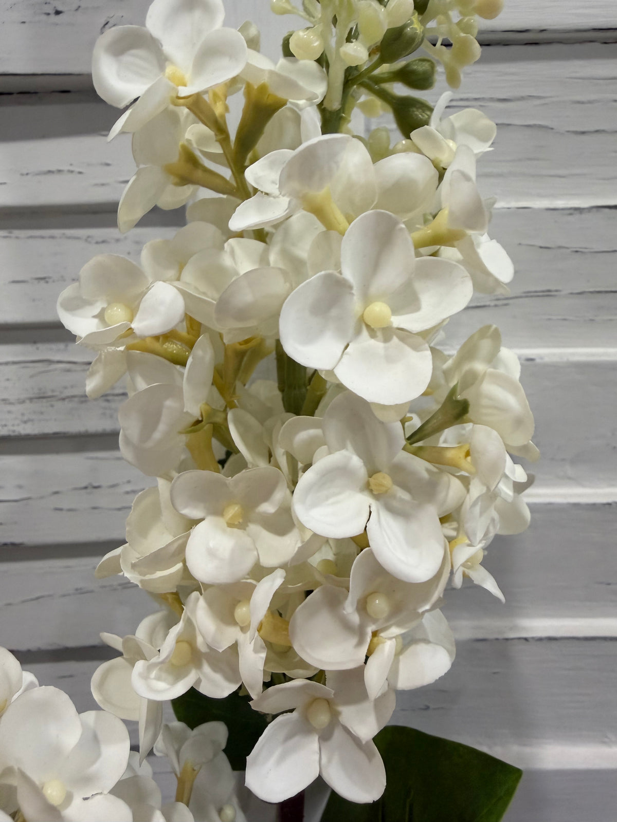 ITEM 10253 W - 26" WHITE FRESH TOUCH LILAC SPRAY WITH 2 HEADS