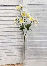 ITEM 10256 W - 25" WHITE FRESH TOUCH ANEMONE SPRAY