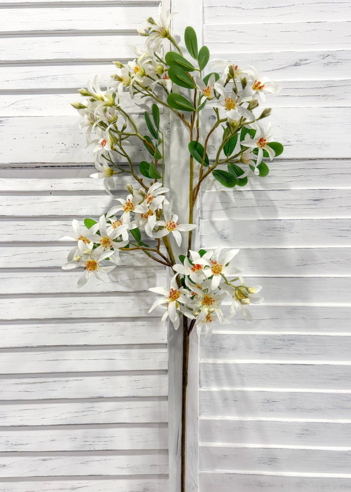 ITEM 10263 W - 33" WHITE FORSYTHIA SPRAY