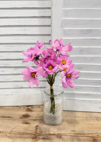 ITEM 10265 PK - 14" PINK REAL TOUCH COSMOS BUNDLE WITH 6 STEMS