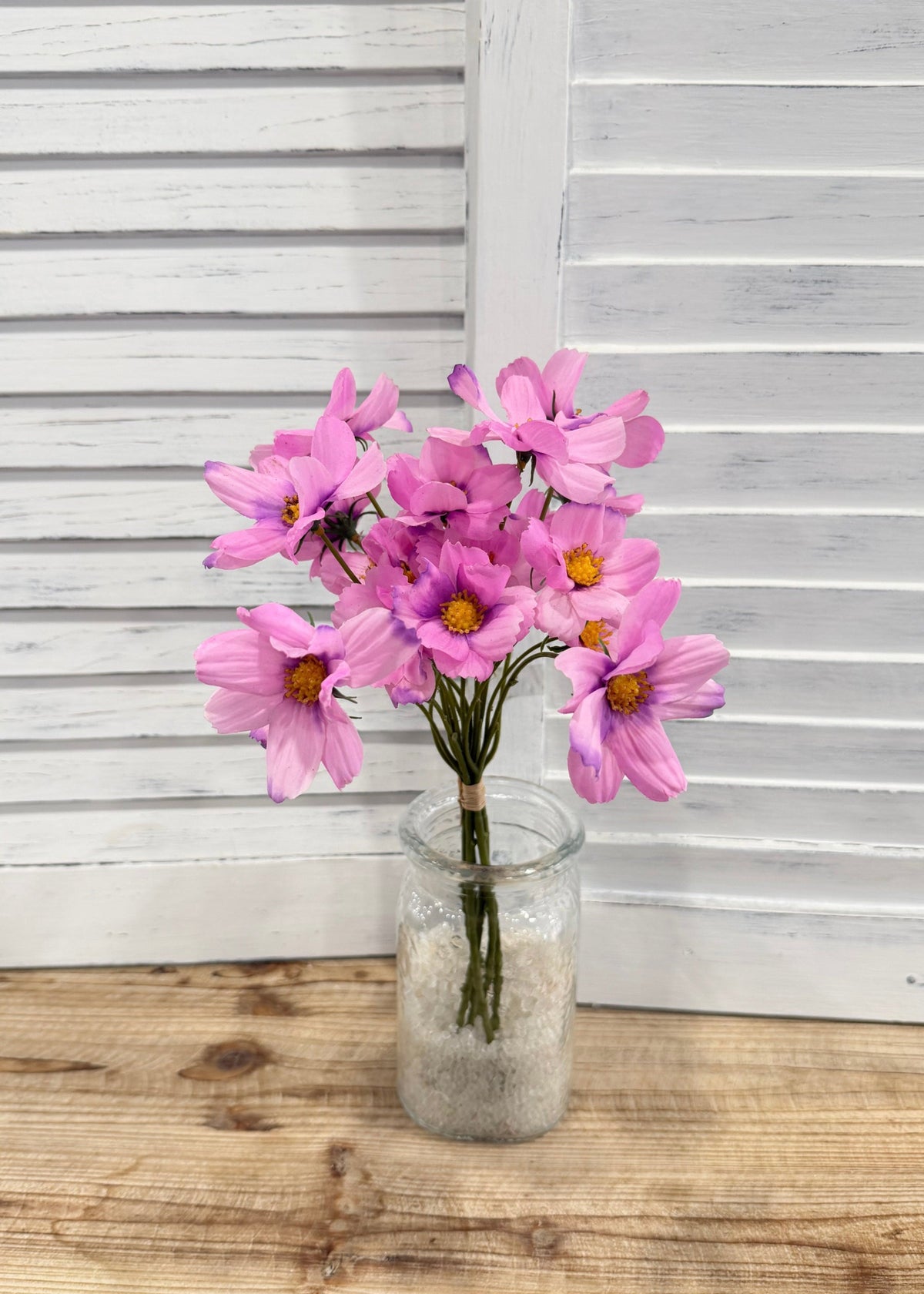 ITEM 10265 PK - 14" PINK REAL TOUCH COSMOS BUNDLE WITH 6 STEMS