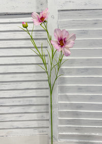 ITEM 10266 LV - 25.5" LAVENDER FRESH TOUCH COSMOS WITH 2 HEADS AND A BUD