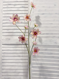 ITEM 10267 LV - 44.5" LAVENDER FRESH TOUCH COSMOS SPRAY WITH 6 HEADS AND 3 BUDS