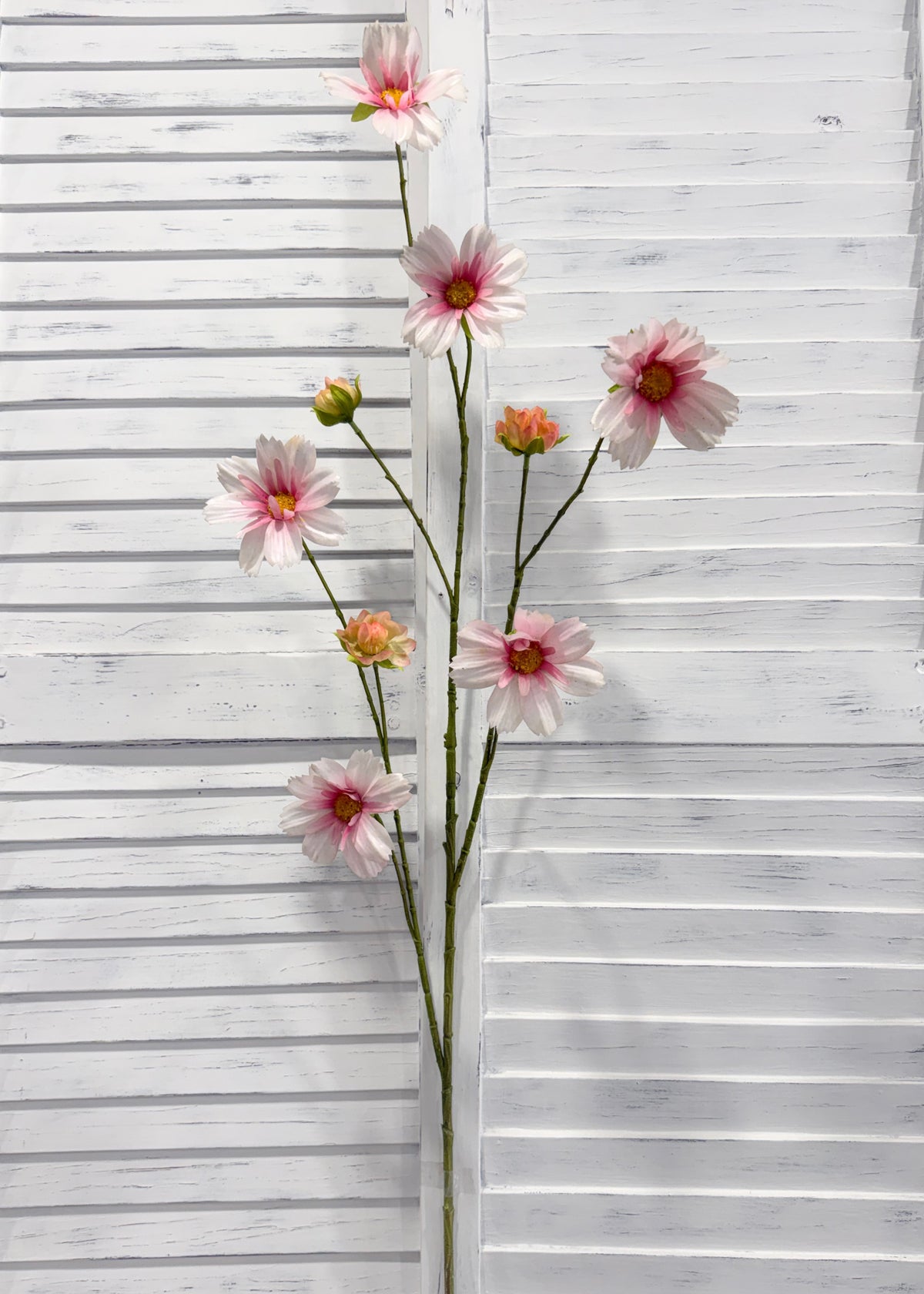 ITEM 10267 PK - 44.5" PINK FRESH TOUCH COSMOS SPRAY WITH 6 HEADS AND 3 BUDS