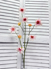 ITEM 10267 PK - 44.5" PINK FRESH TOUCH COSMOS SPRAY WITH 6 HEADS AND 3 BUDS