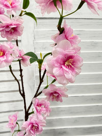 ITEM 10270 DKPK - 28" DARK PINK FRESH TOUCH CHERRY BLOSSOM SPRAY