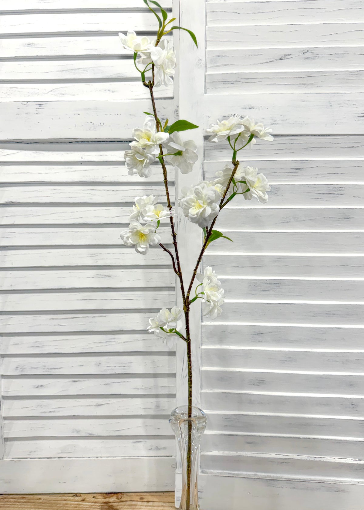 ITEM 10270 W - 28" WHITE FRESH TOUCH CHERRY BLOSSOM SPRAY