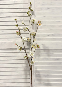 ITEM 10271 W - 42.5" WHITE FRESH TOUCH CHERRY BLOSSOM SPRAY