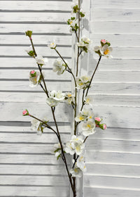 ITEM 10271 W - 42.5" WHITE FRESH TOUCH CHERRY BLOSSOM SPRAY