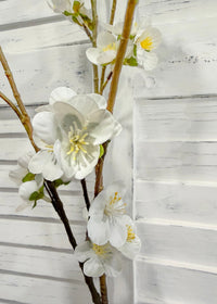 ITEM 10271 W - 42.5" WHITE FRESH TOUCH CHERRY BLOSSOM SPRAY